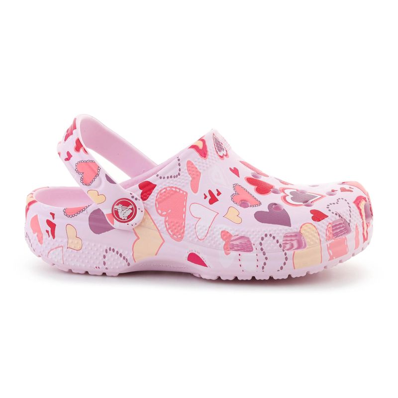 Crocs CLASSIC VDAY CLOG KIDS MILK/HEARTS rózsaszín gyerek