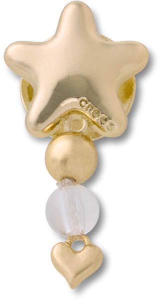 Crocs Gold Star with Heart Dangle unisex