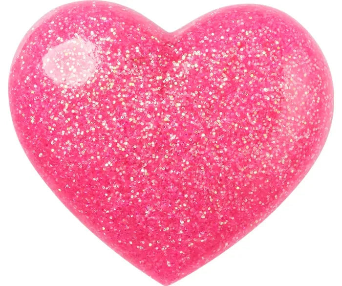 Crocs Pink 3D Glitter Heart unisex