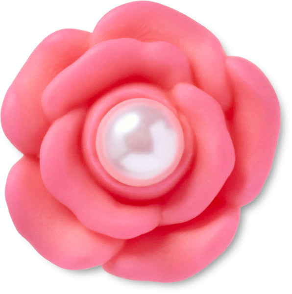 Crocs Pink Flower With Pearl Center unisex