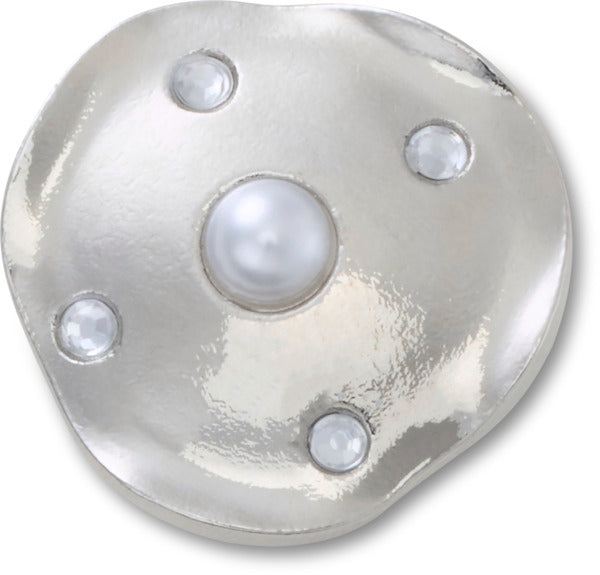 Crocs Silver and Pearl Disc unisex