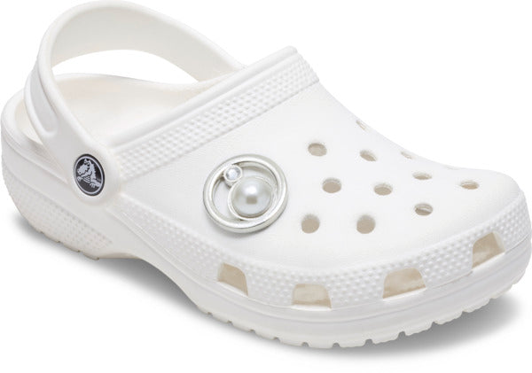 Crocs Silver Ring With Pearl unisex