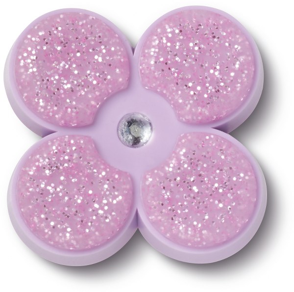 Crocs Tiny Purple Glitter Flower unisex
