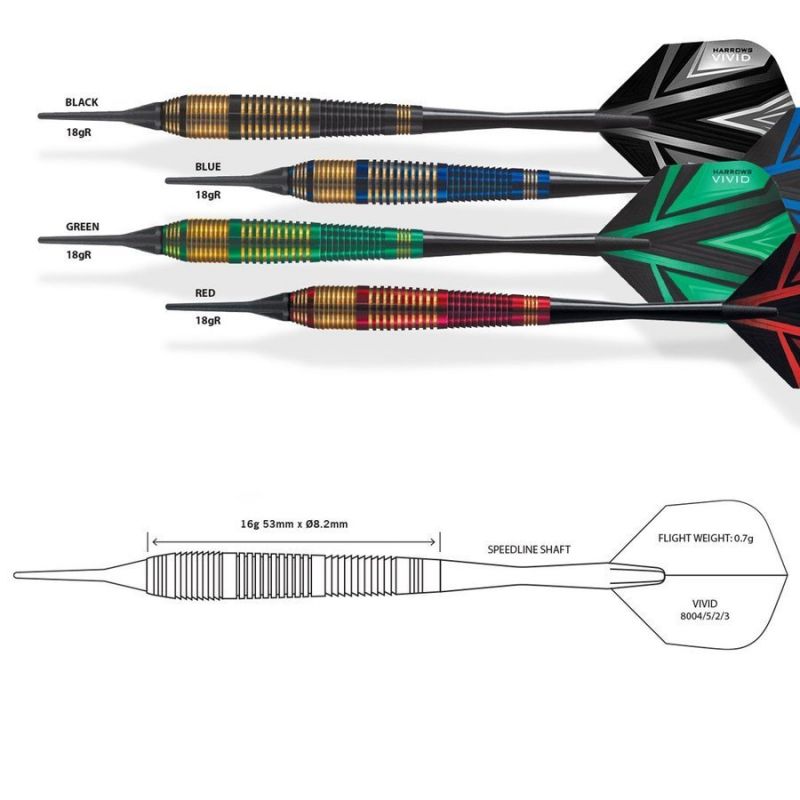 Darts Harrows Vivid Softip Hs-tnk-000013785 - Sportmania.hu