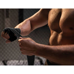 DBX Bushido Cotton Boxing Wraps - 4 Meters | Black elastyczne złote harcművészeti felszerelés
