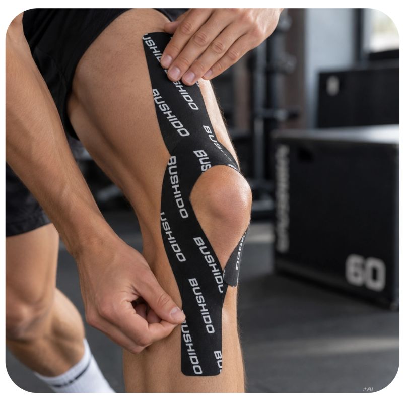 DBX Bushido Kinesiological Tape For Taping 5m Self-Adhesive Beige | czarny || beżowy zokni szalag DBX-TAPE-Brown