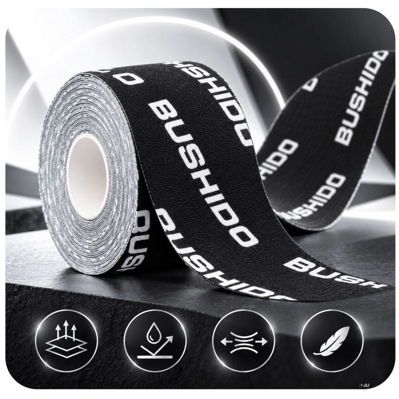 DBX Bushido Kinesiological Tape For Taping 5m Self-Adhesive Beige | czarny || beżowy zokni szalag DBX-TAPE-Brown