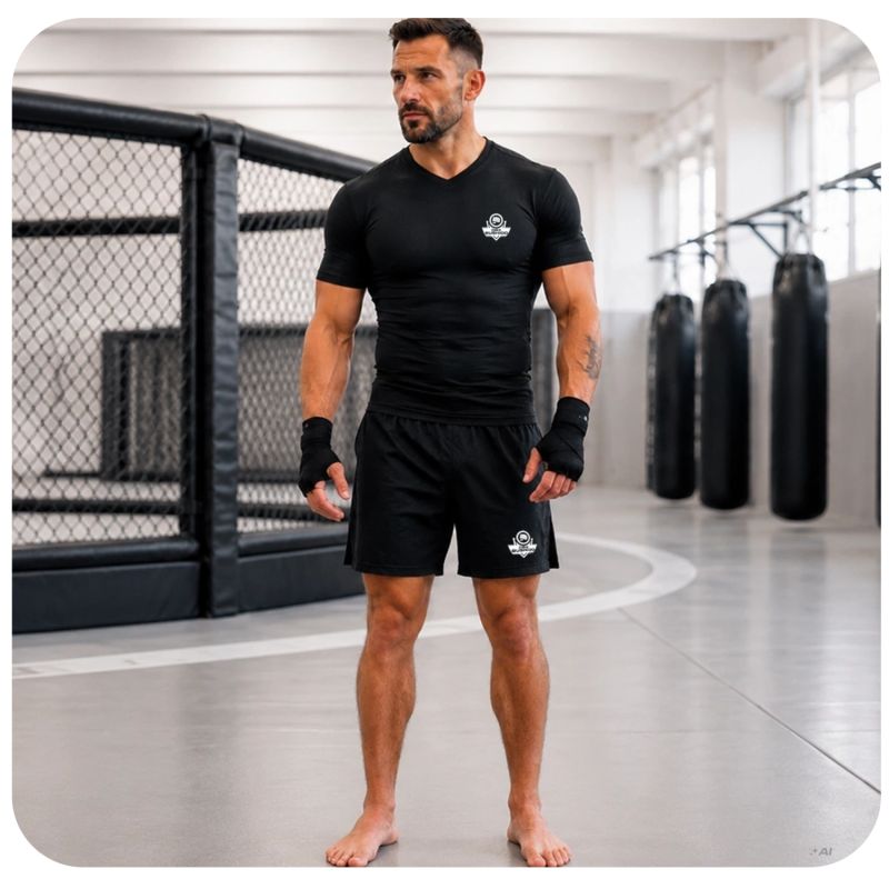 DBX Bushido Men’s Muay Thai V1 | férfi rövidnadrág, fekete