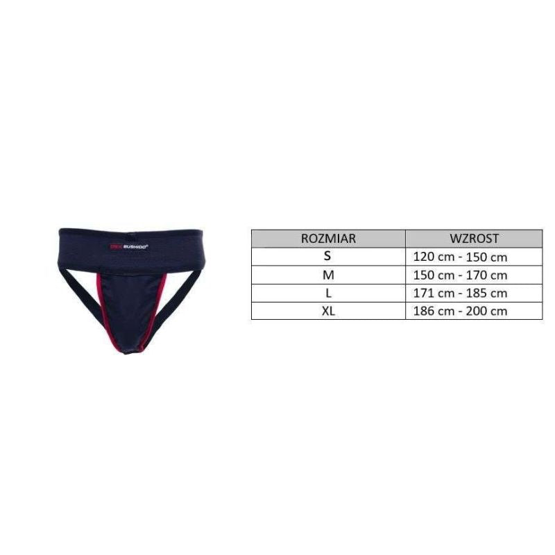 DBX Bushido Men's Suspensor Groin Protector - Black -M fekete védőfelszerelés
