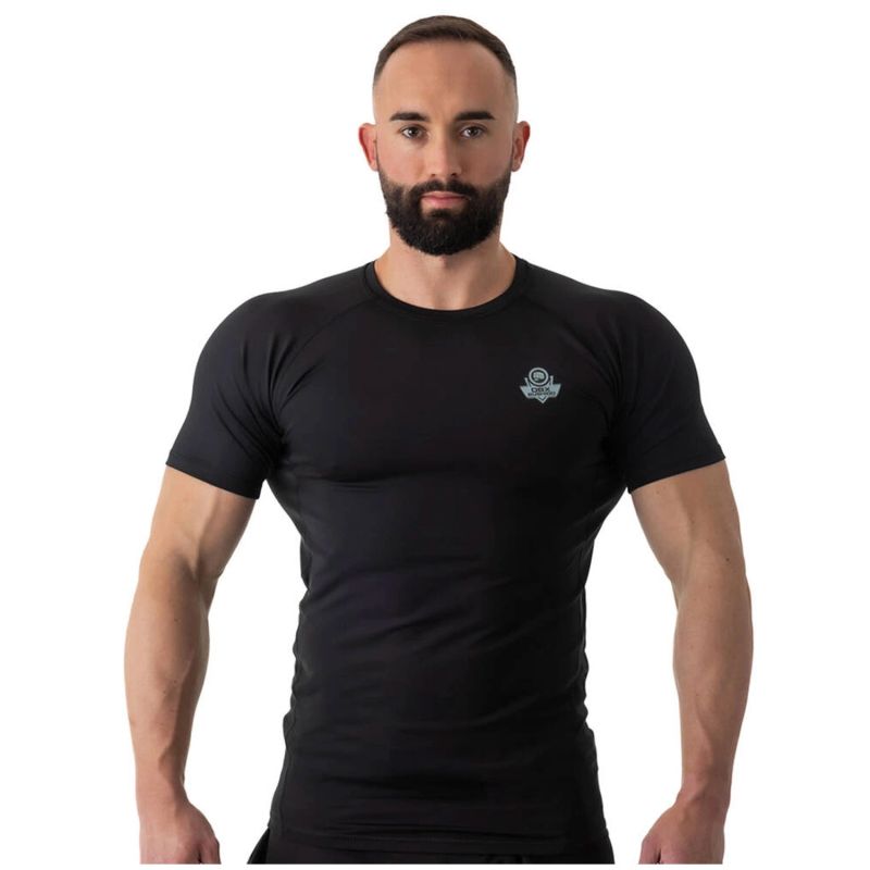 DBX Bushido Rashguard short sleeve BlackRS - fekete