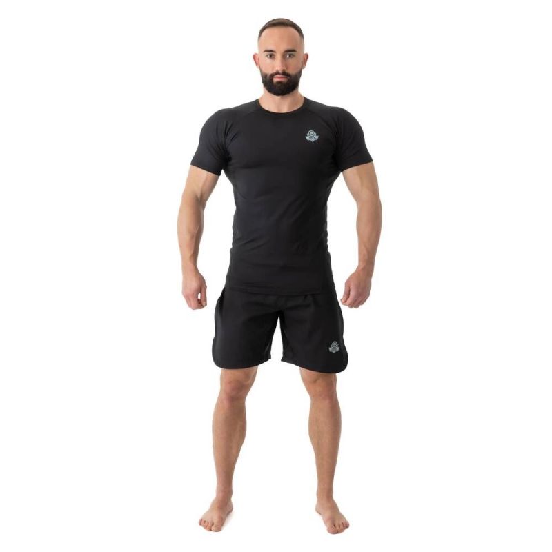 DBX Bushido Rashguard short sleeve BlackRS - fekete