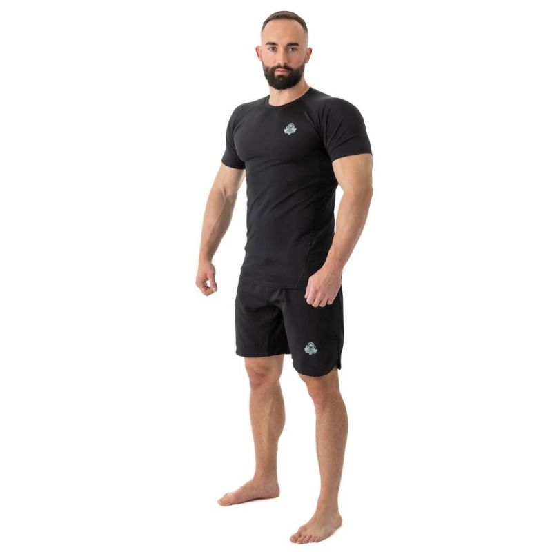 DBX Bushido Rashguard short sleeve BlackRS - fekete