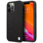 DC Etui BMW iPhone 14 Pro 6,1" czarny/black hardcase Signature Logo Imprint Magsafe fekete táska