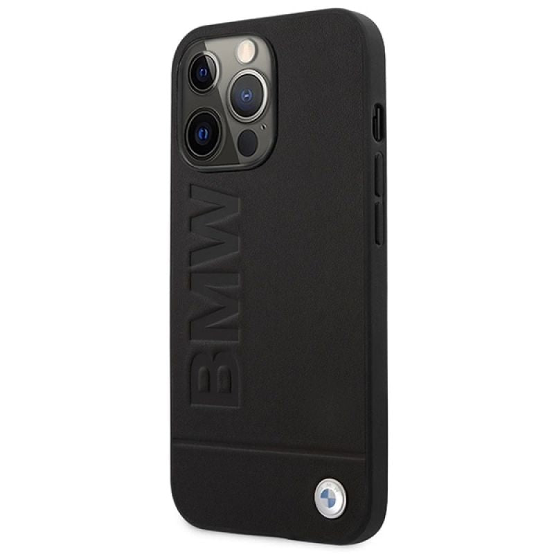 DC Etui BMW iPhone 14 Pro 6,1" czarny/black hardcase Signature Logo Imprint Magsafe fekete táska