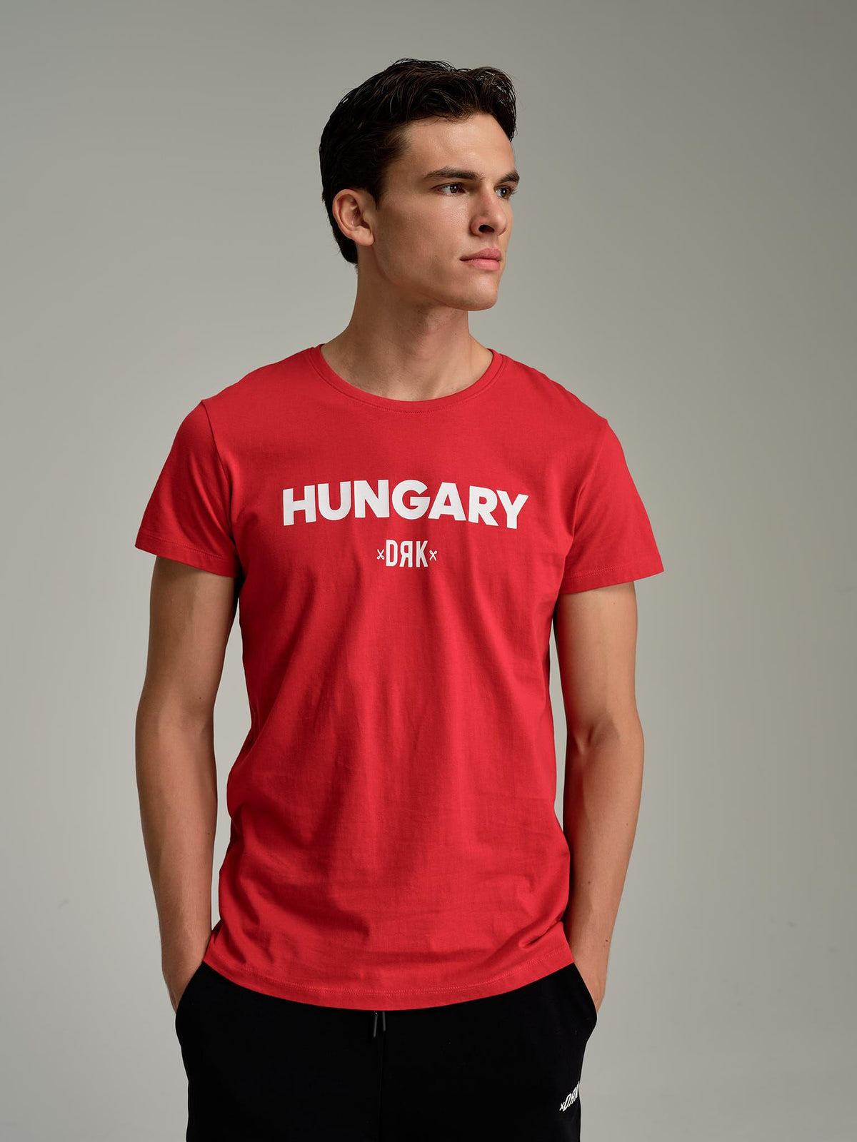 Dorko Hungary Squad piros férfi póló