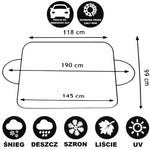 Dunlop Anti-Frost Sunshade for Car Windows 145 x autószőnyeg GSP-474748