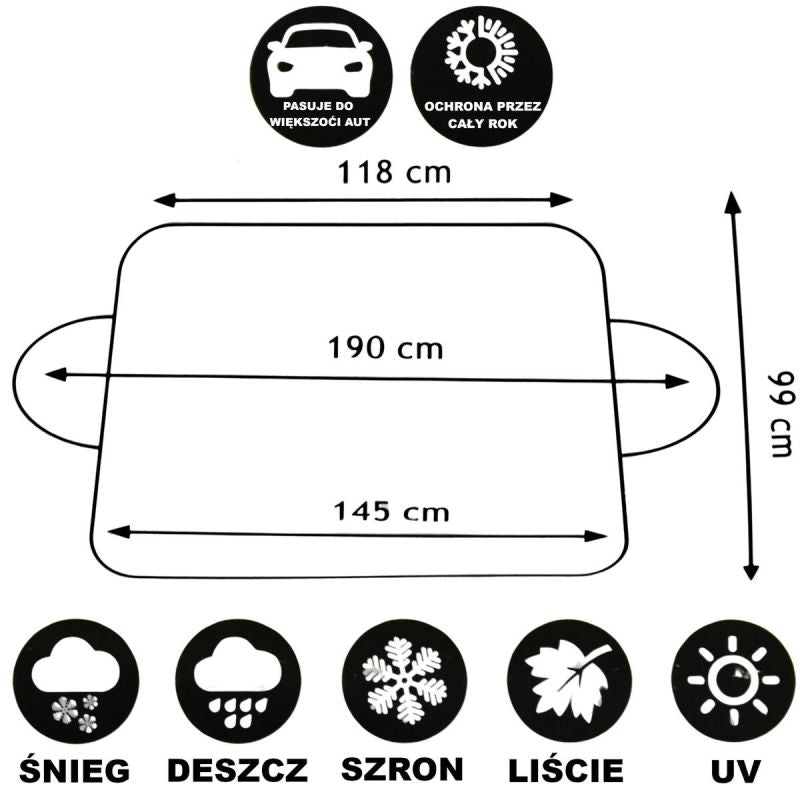 Dunlop Anti-Frost Sunshade for Car Windows 145 x autószőnyeg GSP-474748