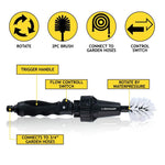 Dunlop Rotary Brush For Washing Wheels, Length 36.5 Cm fekete GSP-249162