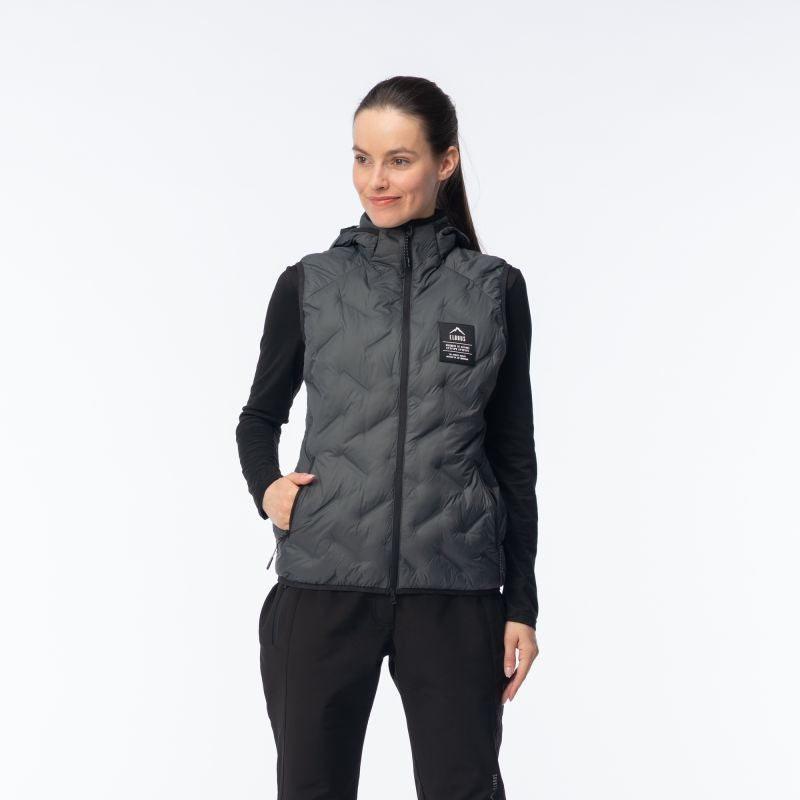 Elbrus Quilted Vest Huel Vest Primaloft W szürke női mellény