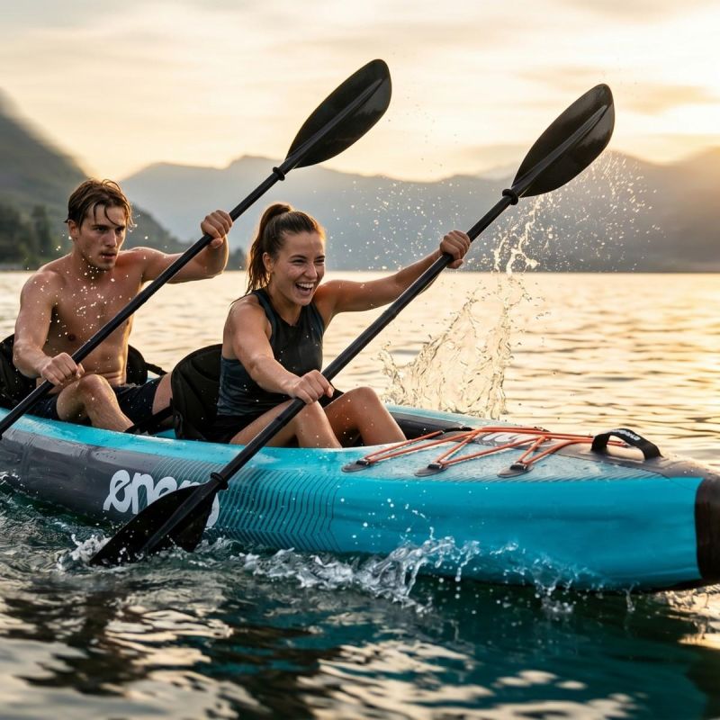 Enero 2-PERSON KAYAK LAMINATED PVC BLUE kék