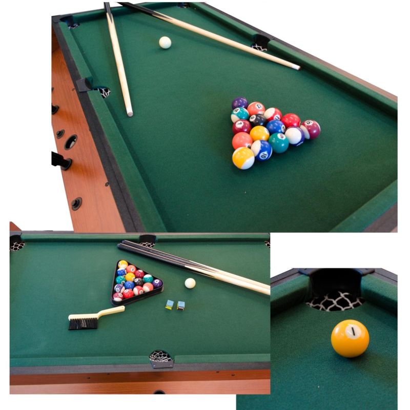 Enero 3-in-1 ROTARY GAME TABLE, BILLIARDS, TABLE FOOTBALL, AIR HOOK-UP .5CM GSP-1050607