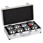 Enero 8-PIECE PETANQUE BALLS - BOULE PETANQUE ALUMINUM SUITCASE