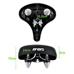 Enero Black Wide City Bicycle Saddle fekete GSP-1087603