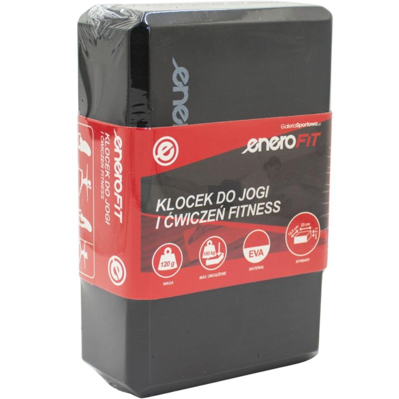 Enero BLOCK CUBE FOR EXERCISE YOGA PILATES FITNESS BLACK FIT fekete