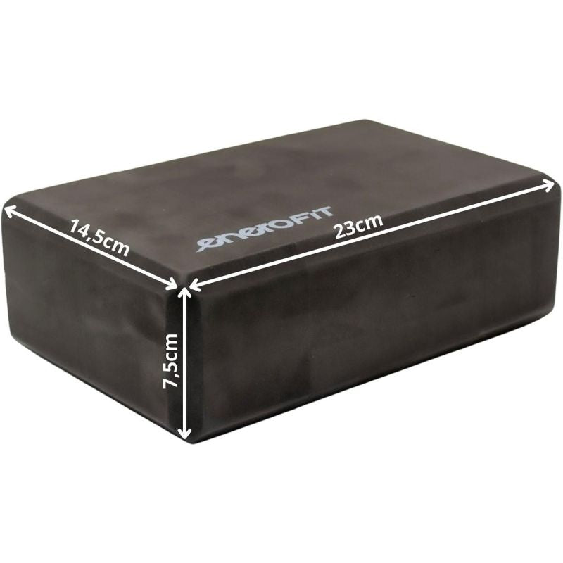 Enero BLOCK CUBE FOR EXERCISE YOGA PILATES FITNESS BLACK FIT fekete