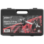 Enero CAST IRON DUMBBELL 10 KG FIT CASE fekete edzőfelszerelés