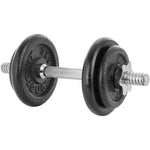 Enero CAST IRON DUMBBELL 10 KG FIT CASE fekete edzőfelszerelés