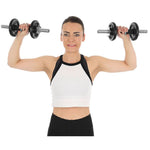 Enero CAST IRON DUMBBELL 19 KG (2x9.5 KG) FIT CASE fekete edzőfelszerelés