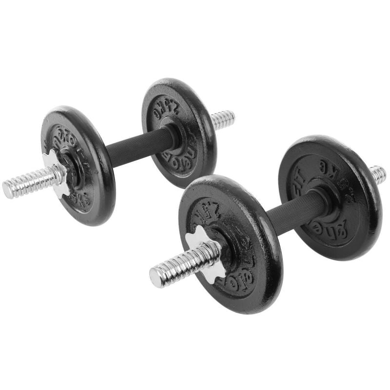 Enero CAST IRON DUMBBELL 19 KG (2x9.5 KG) FIT CASE fekete edzőfelszerelés