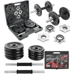 Enero CAST IRON DUMBBELL 19 KG (2x9.5 KG) FIT CASE fekete edzőfelszerelés
