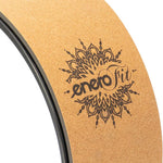 Enero CORK WHEEL FOR YOGA EXERCISES FIT fekete