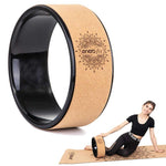 Enero CORK WHEEL FOR YOGA EXERCISES FIT fekete