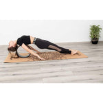 Enero CORK WHEEL FOR YOGA EXERCISES FIT fekete