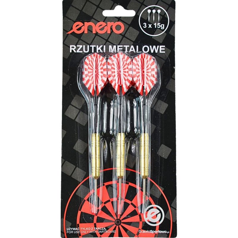 Enero DARTS METAL DARTS 18g SET 3 PCS fekete dart felszerelés