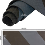 Enero FIT ANTI-SLIP TPE YOGA AND FITNESS MAT, GRAY-BLACK fekete jóga matrac