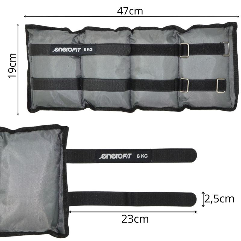 Enero FIT GREY JOINT WEIGHT 12KG (2x6KG) szürke edzőfelszerelés