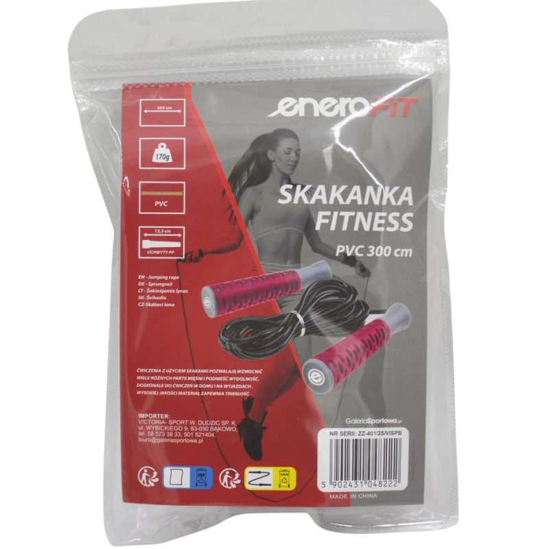 Enero FITNESS SKIPPING ROPE PVC 300CM PINK FIT rózsaszín edzőfelszerelés