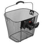 Enero FRONT BICYCLE BASKET CLICK-MOUNTED BLACK fekete
