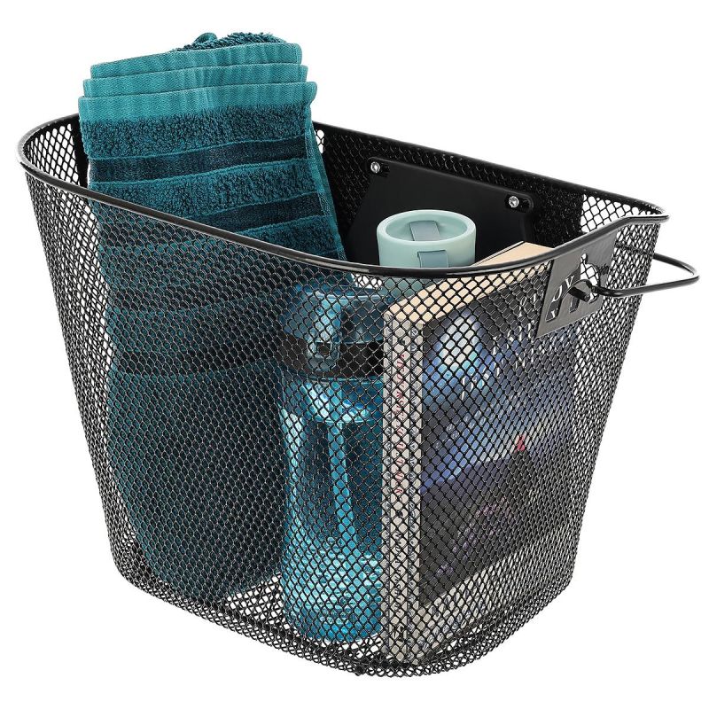 Enero FRONT BICYCLE BASKET CLICK-MOUNTED BLACK fekete