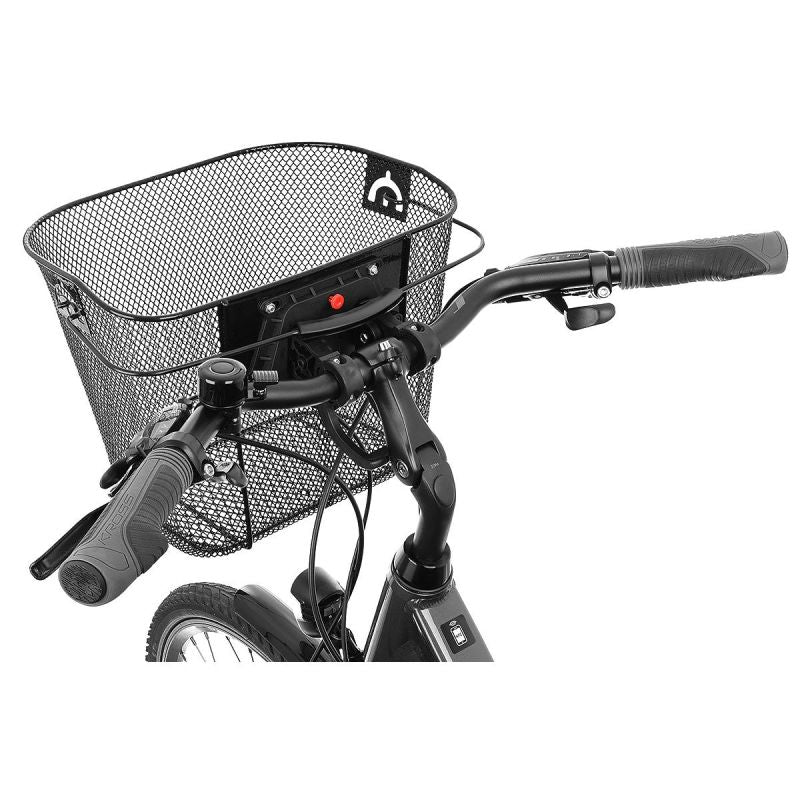 Enero FRONT BICYCLE BASKET CLICK-MOUNTED BLACK fekete