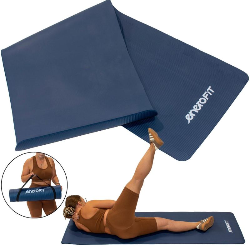 Enero NON-SLIP NBR FITNESS MAT 183 x 60 x 1 CM, + CARRY BAG FIT kék edzőfelszerelés GSP-1066509