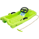 Enero PLASTIC SLED WITH BRAKE AND HANDLEBAR ADAŚ sportfelszerelés, zöld