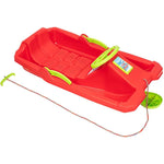Enero PLASTIC SLED WITH BRAKE AND STEERING WHEEL ADAŚ sportfelszerelés, piros
