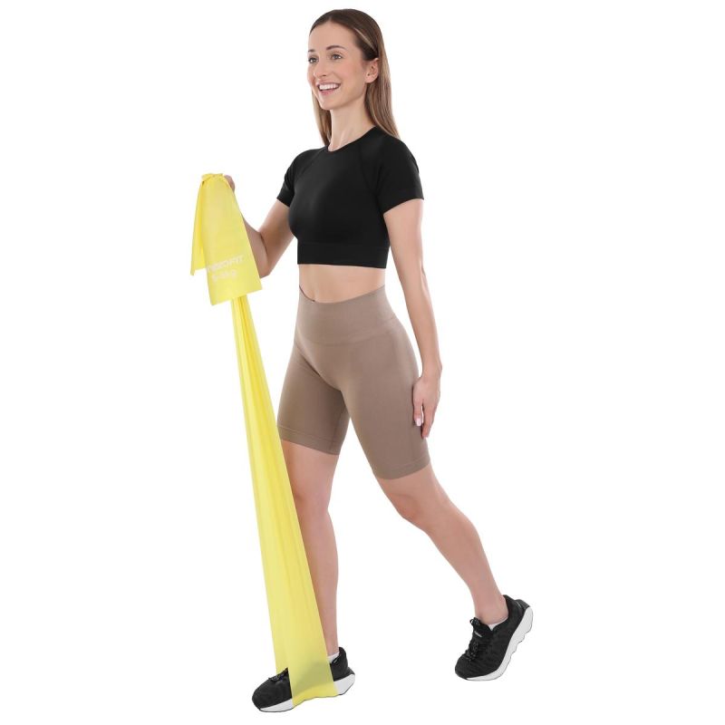 Enero Pro TRAINING TAPE FOR PILATES EXERCISES .25MM 5-8KG YELLOW sárga edzőszalag