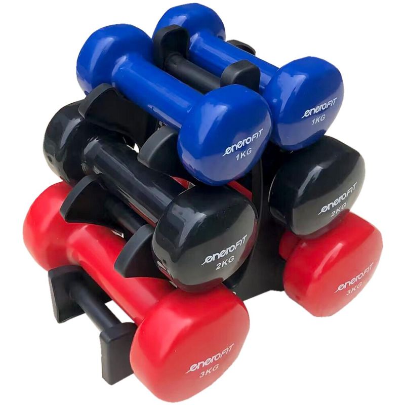 Enero VDB 12KG DUMBBELL SET CHRISTMAS TREE STAND FIT fekete edzőfelszerelés
