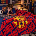 FC Barcelona blanket premium quality blanket granatowy kiegészítő 125401